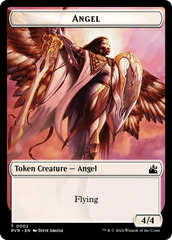 Goblin (0008) // Angel (0002) Double-Sided Token [Ravnica Remastered Tokens] | Shuffle n Cut Hobbies & Games