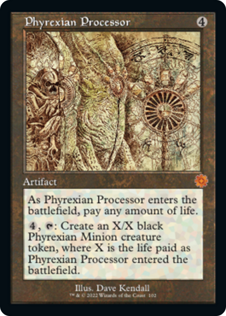 Phyrexian Processor (Retro Schematic) [The Brothers' War Retro Artifacts] | Shuffle n Cut Hobbies & Games