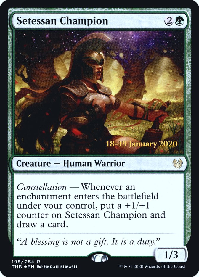 Setessan Champion [Theros Beyond Death Prerelease Promos] | Shuffle n Cut Hobbies & Games