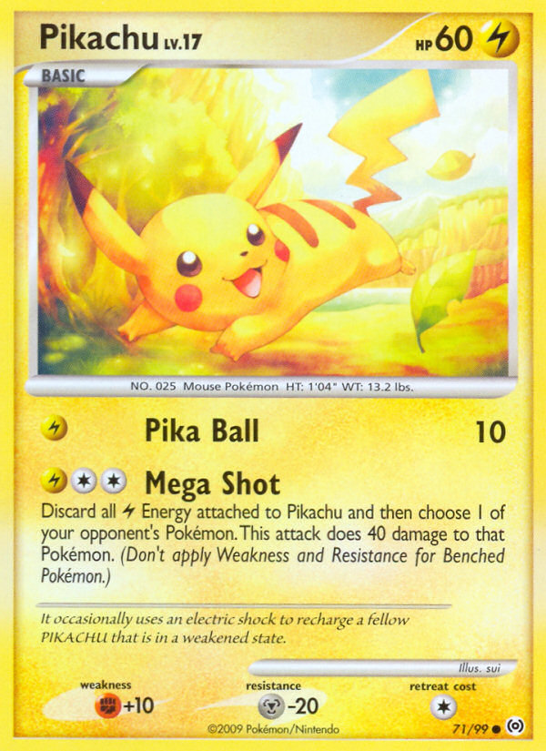 Pikachu (71/99) [Platinum: Arceus] | Shuffle n Cut Hobbies & Games