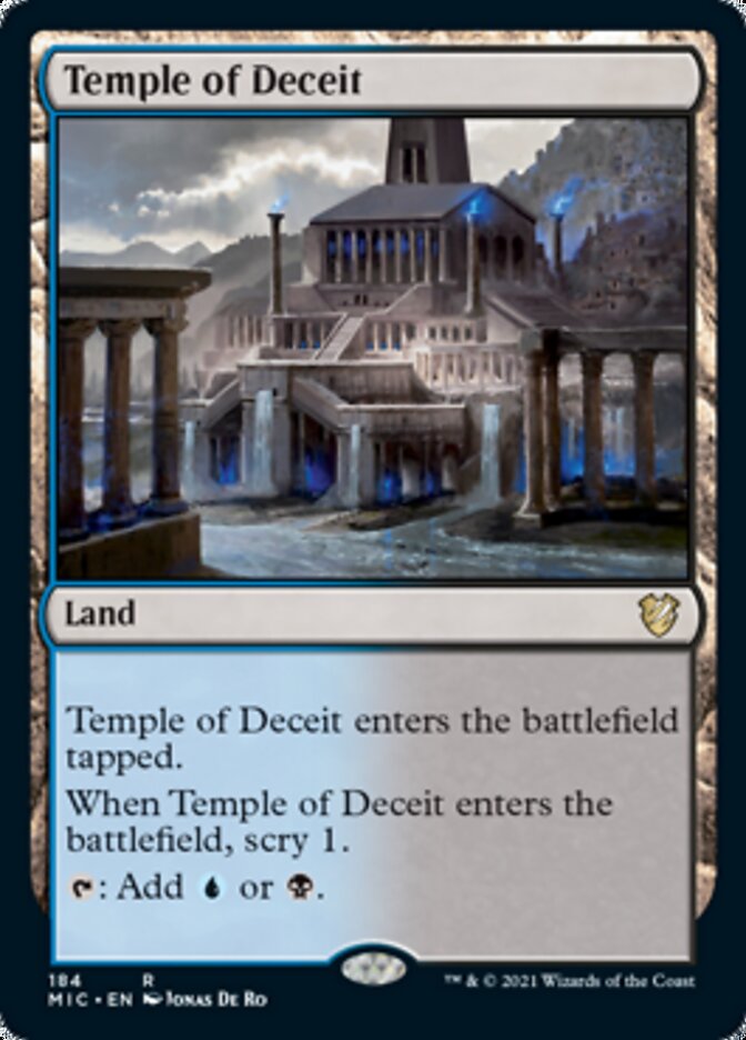 Temple of Deceit [Innistrad: Midnight Hunt Commander] | Shuffle n Cut Hobbies & Games