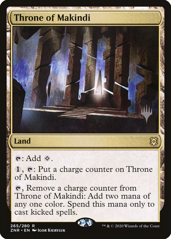 Throne of Makindi (Promo Pack) [Zendikar Rising Promos] | Shuffle n Cut Hobbies & Games