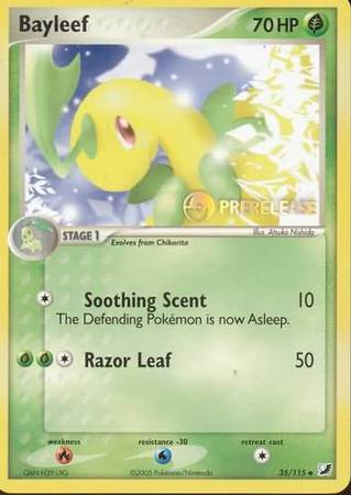 Bayleef (35/115) (Prerelease Promo) [Nintendo: Black Star Promos] | Shuffle n Cut Hobbies & Games