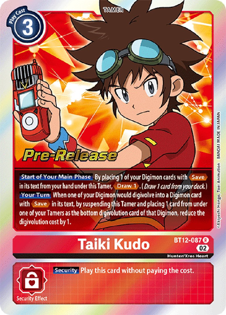 Taiki Kudo [BT12-087] [Across Time Pre-Release Cards] | Shuffle n Cut Hobbies & Games