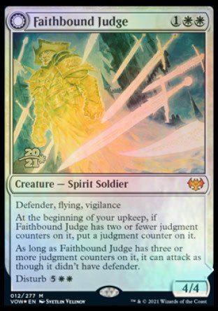 Faithbound Judge // Sinner's Judgment [Innistrad: Crimson Vow Prerelease Promos] | Shuffle n Cut Hobbies & Games