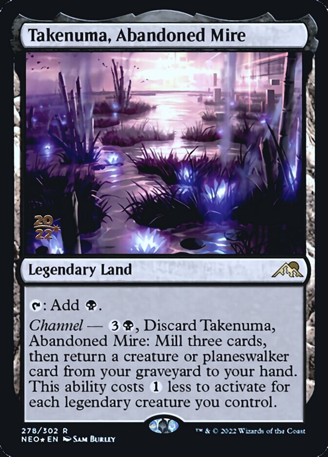 Takenuma, Abandoned Mire [Kamigawa: Neon Dynasty Prerelease Promos] | Shuffle n Cut Hobbies & Games