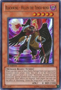 Blackwing - Hillen the Tengu-wind [EXVC-EN008] Super Rare | Shuffle n Cut Hobbies & Games