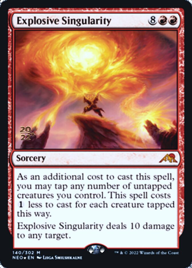 Explosive Singularity [Kamigawa: Neon Dynasty Prerelease Promos] | Shuffle n Cut Hobbies & Games