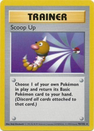 Scoop Up (78/102) [Base Set Shadowless Unlimited] | Shuffle n Cut Hobbies & Games