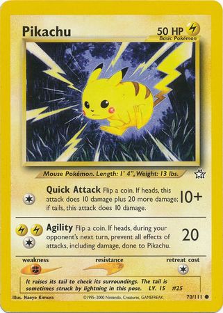 Pikachu (70/111) [Neo Genesis Unlimited] | Shuffle n Cut Hobbies & Games