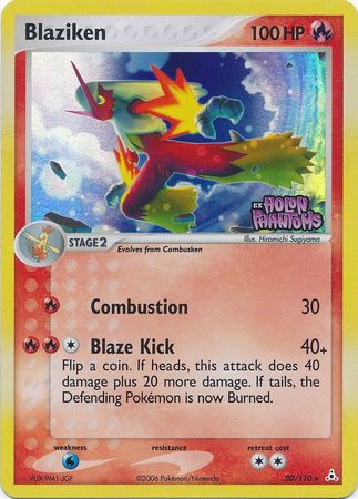 Blaziken (20/110) (Stamped) [EX: Holon Phantoms] | Shuffle n Cut Hobbies & Games