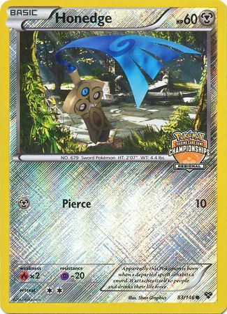 Honedge (83/146) (Regional Championship Promo) [XY: Base Set] | Shuffle n Cut Hobbies & Games