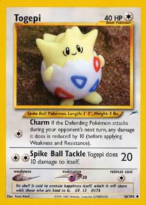 Togepi (56/105) [Neo Destiny Unlimited] | Shuffle n Cut Hobbies & Games