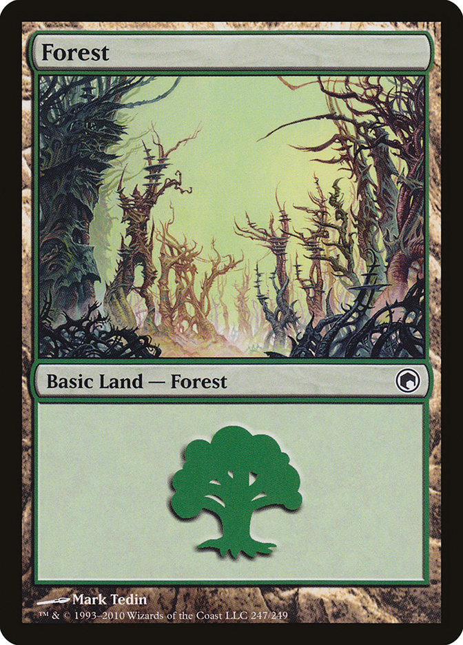 Forest (247) [Scars of Mirrodin] | Shuffle n Cut Hobbies & Games