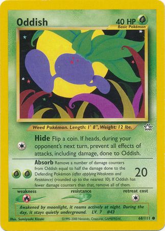 Oddish (68/111) [Neo Genesis Unlimited] | Shuffle n Cut Hobbies & Games