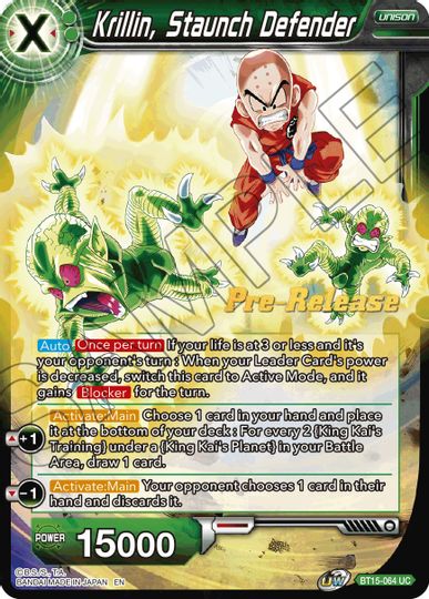 Krillin, Staunch Defender (BT15-064) [Saiyan Showdown Prerelease Promos] | Shuffle n Cut Hobbies & Games