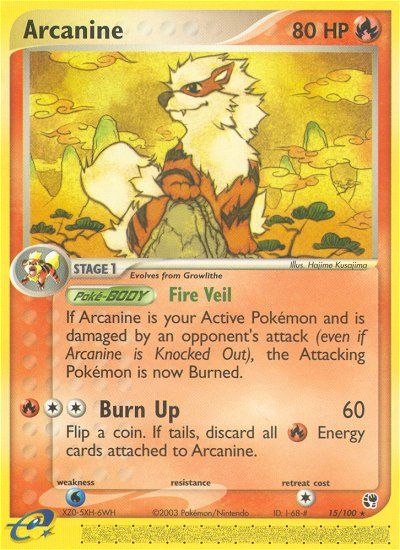 Arcanine (15/100) [EX: Sandstorm] | Shuffle n Cut Hobbies & Games