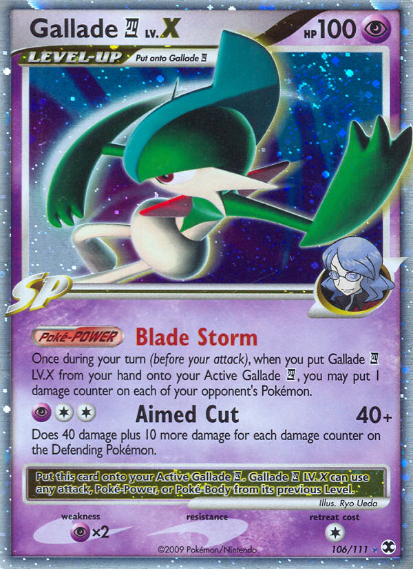 Gallade LV.X (106/111) [Platinum: Rising Rivals] | Shuffle n Cut Hobbies & Games