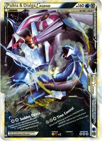 Palkia & Dialga LEGEND (101/102) (Jumbo Card) [HeartGold & SoulSilver: Triumphant] | Shuffle n Cut Hobbies & Games