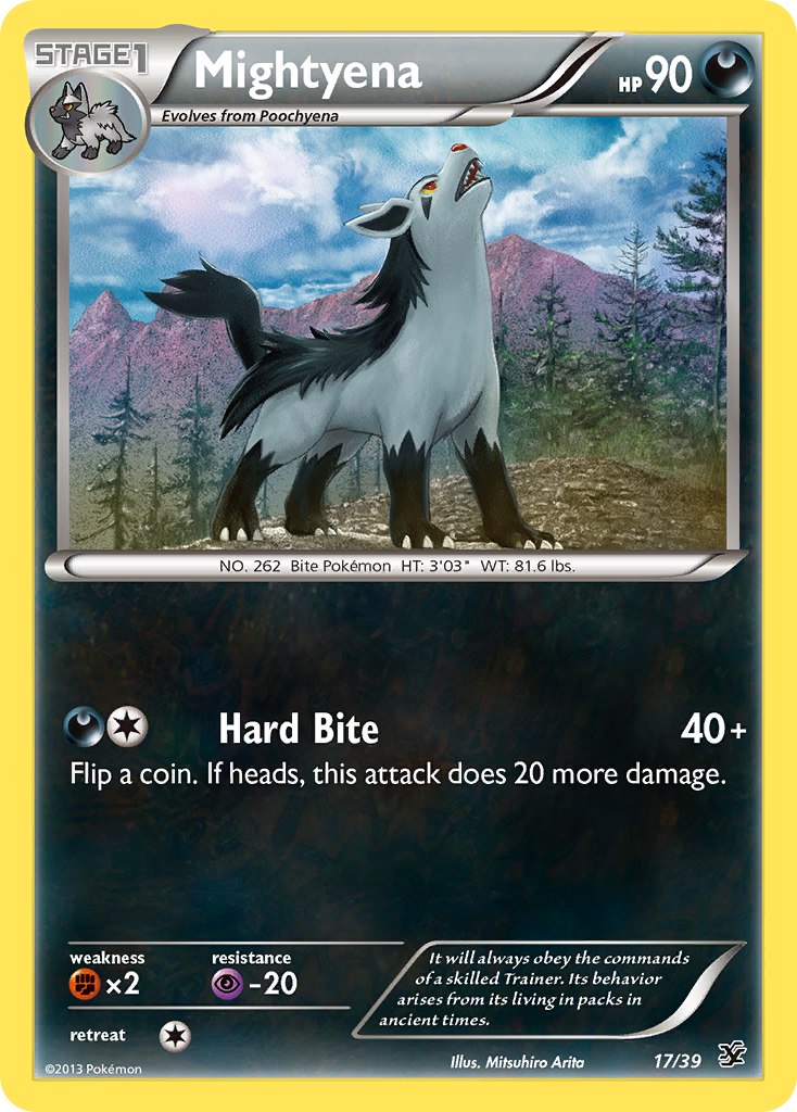 Mightyena (17/39) [XY: Kalos Starter Set] | Shuffle n Cut Hobbies & Games