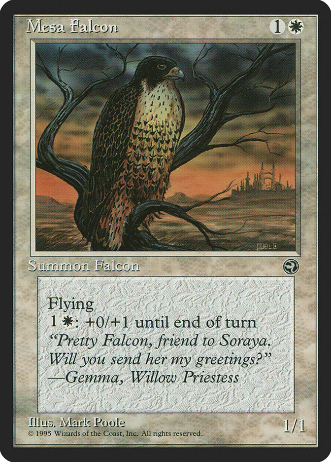 Mesa Falcon (Gemma Flavor Text) [Homelands] | Shuffle n Cut Hobbies & Games