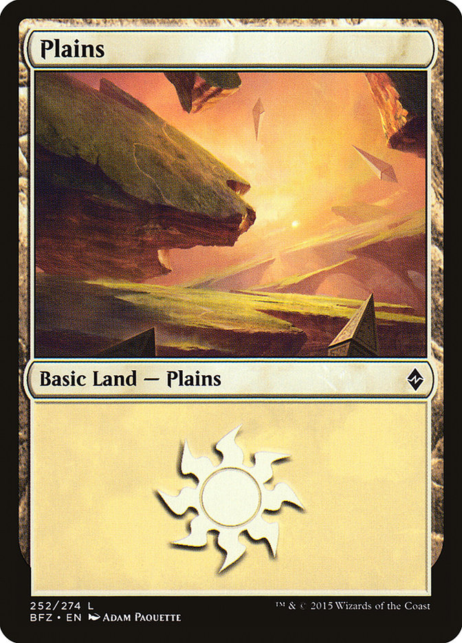 Plains (252) [Battle for Zendikar] | Shuffle n Cut Hobbies & Games