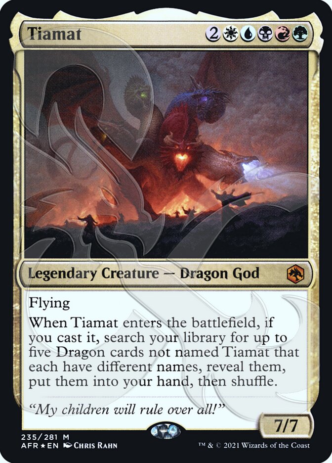 Tiamat (Ampersand Promo) [Dungeons & Dragons: Adventures in the Forgotten Realms Promos] | Shuffle n Cut Hobbies & Games