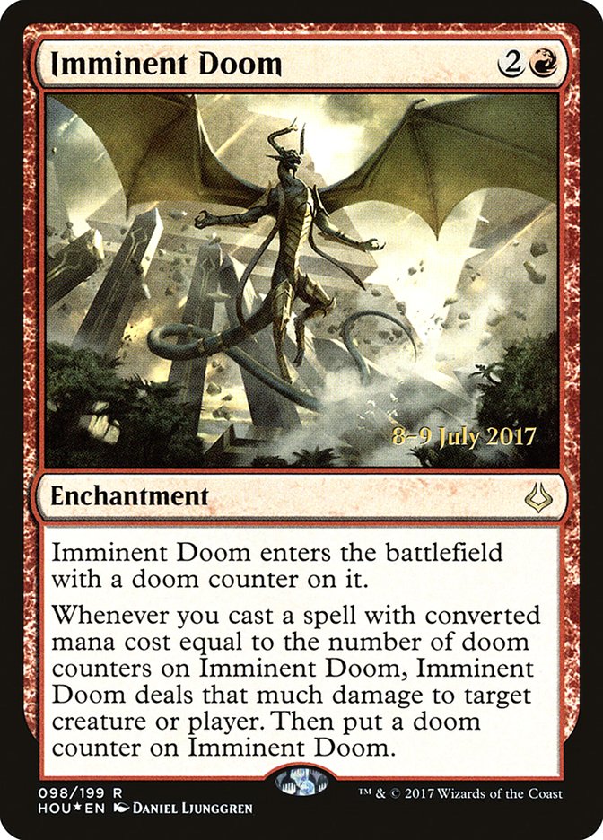 Imminent Doom [Hour of Devastation Prerelease Promos] | Shuffle n Cut Hobbies & Games