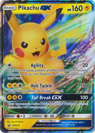 Pikachu GX (SM232) (Jumbo Card) [Sun & Moon: Black Star Promos] | Shuffle n Cut Hobbies & Games