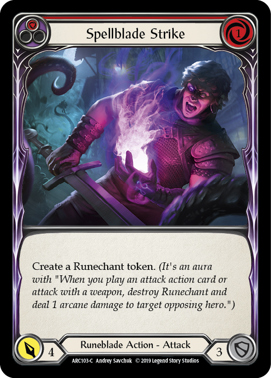 Spellblade Strike (Red) [ARC103-C] 1st Edition Normal | Shuffle n Cut Hobbies & Games
