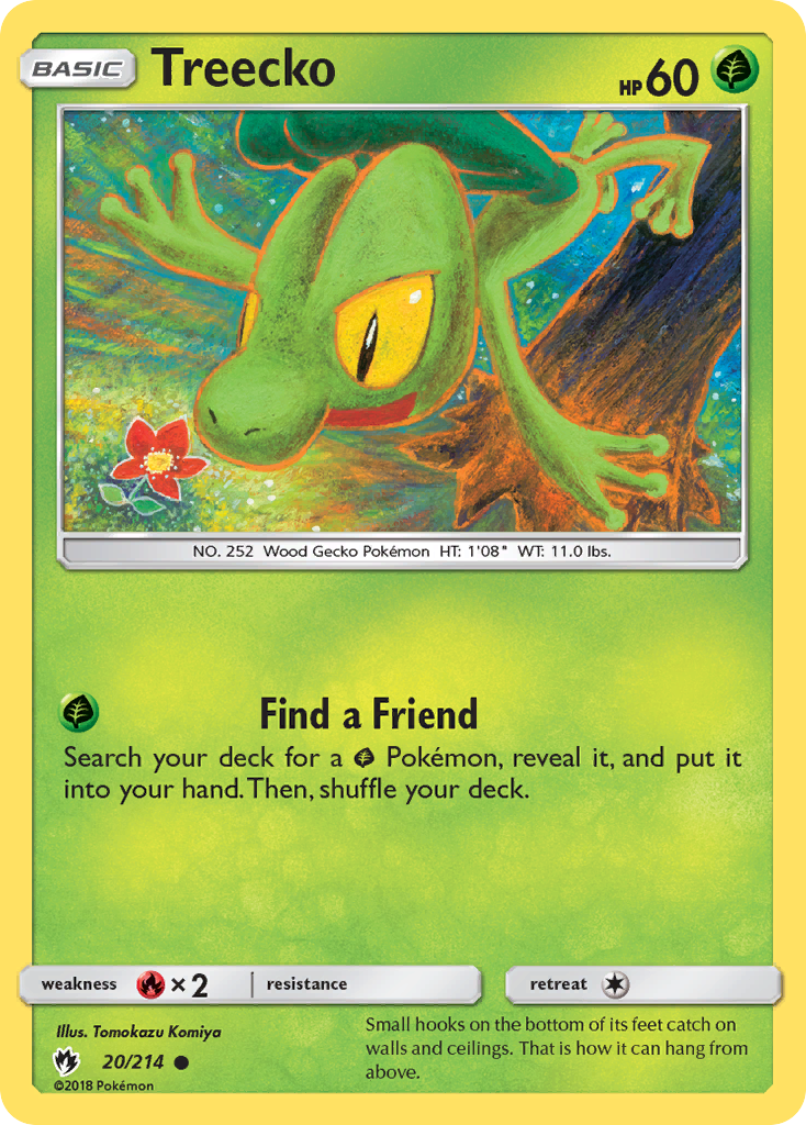 Treecko (20/214) [Sun & Moon: Lost Thunder] | Shuffle n Cut Hobbies & Games