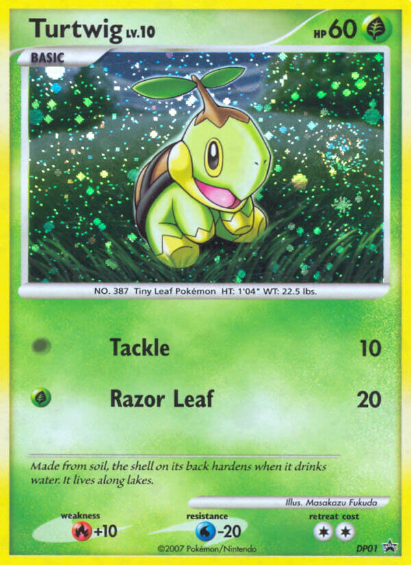 Turtwig (DP01) [Diamond & Pearl: Black Star Promos] | Shuffle n Cut Hobbies & Games