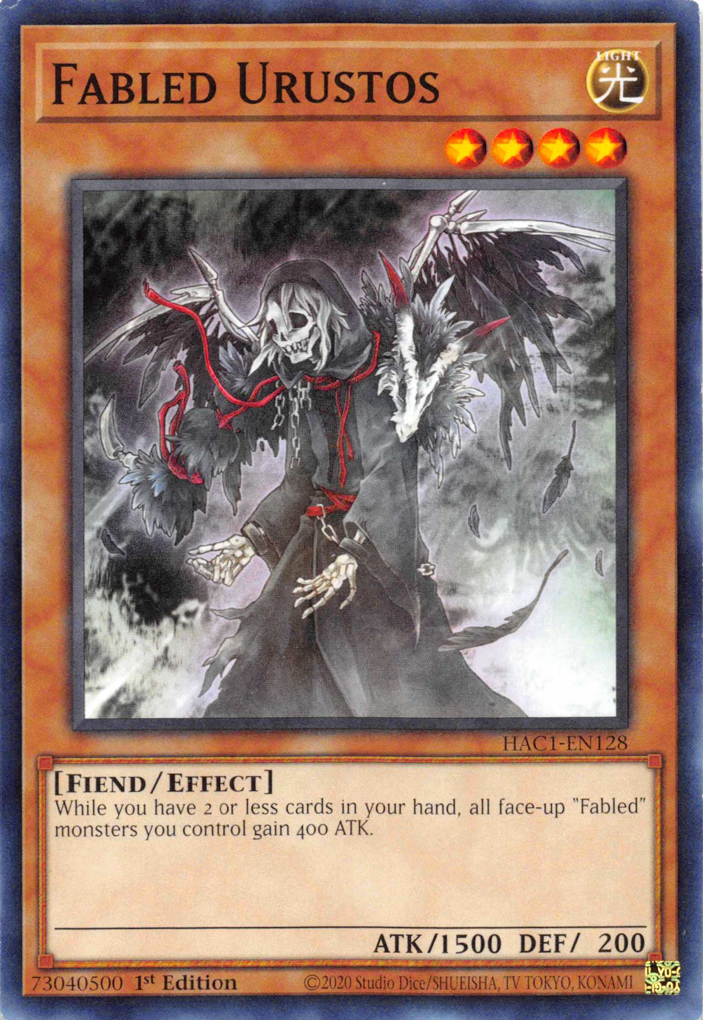 Fabled Urustos (Duel Terminal) [HAC1-EN128] Parallel Rare | Shuffle n Cut Hobbies & Games