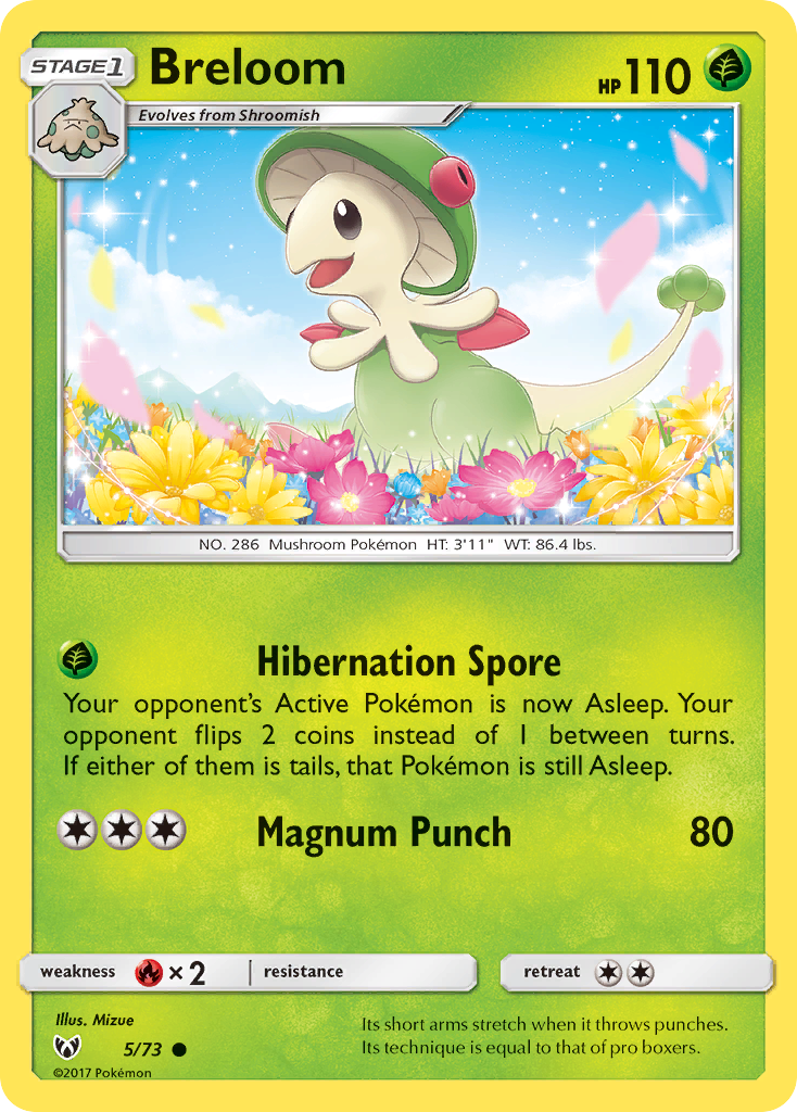 Breloom (5/73) [Sun & Moon: Shining Legends] | Shuffle n Cut Hobbies & Games