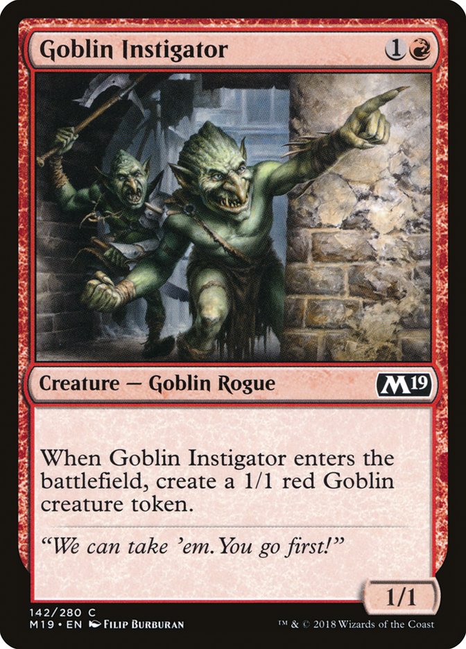 Goblin Instigator [Core Set 2019] | Shuffle n Cut Hobbies & Games