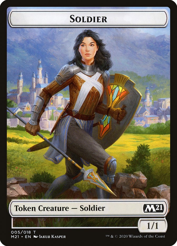 Cat (020) // Soldier Double-Sided Token [Core Set 2021 Tokens] | Shuffle n Cut Hobbies & Games