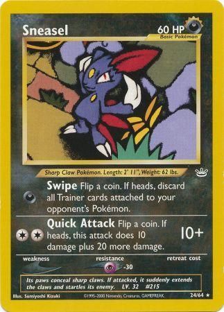 Sneasel (24/64) [Neo Revelation Unlimited] | Shuffle n Cut Hobbies & Games