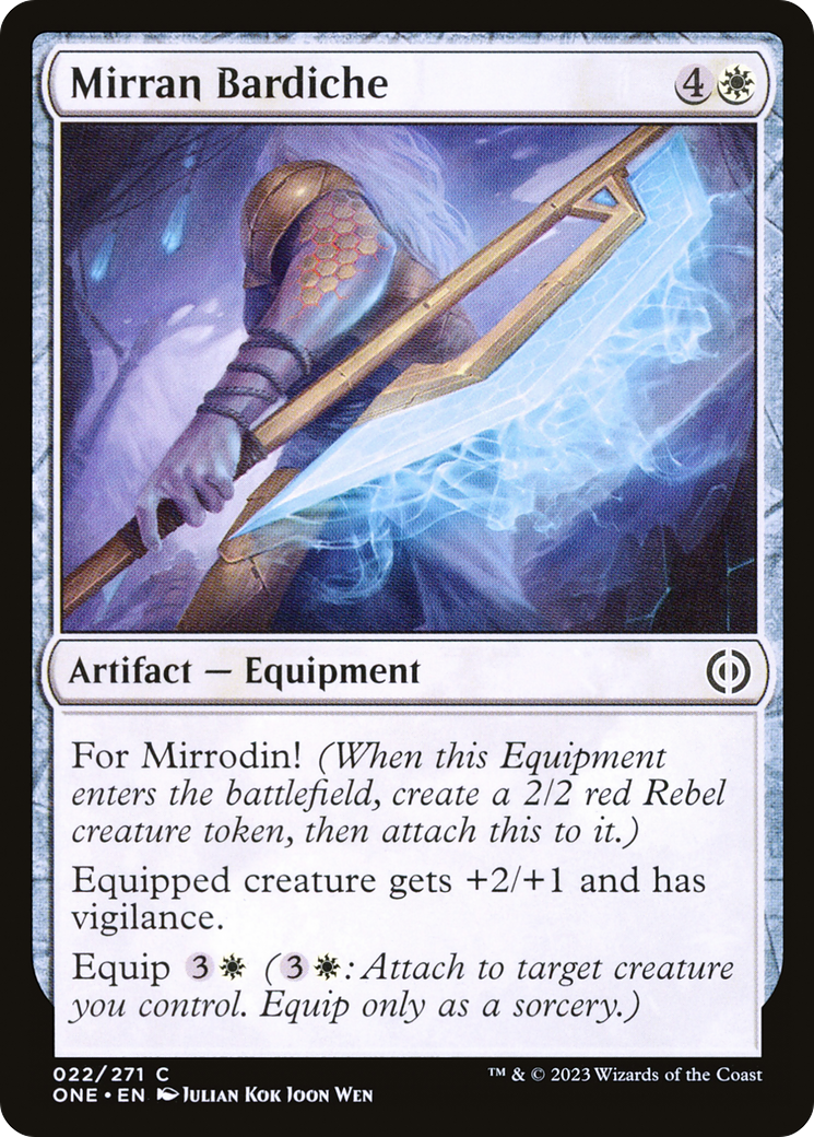 Mirran Bardiche [Phyrexia: All Will Be One] | Shuffle n Cut Hobbies & Games