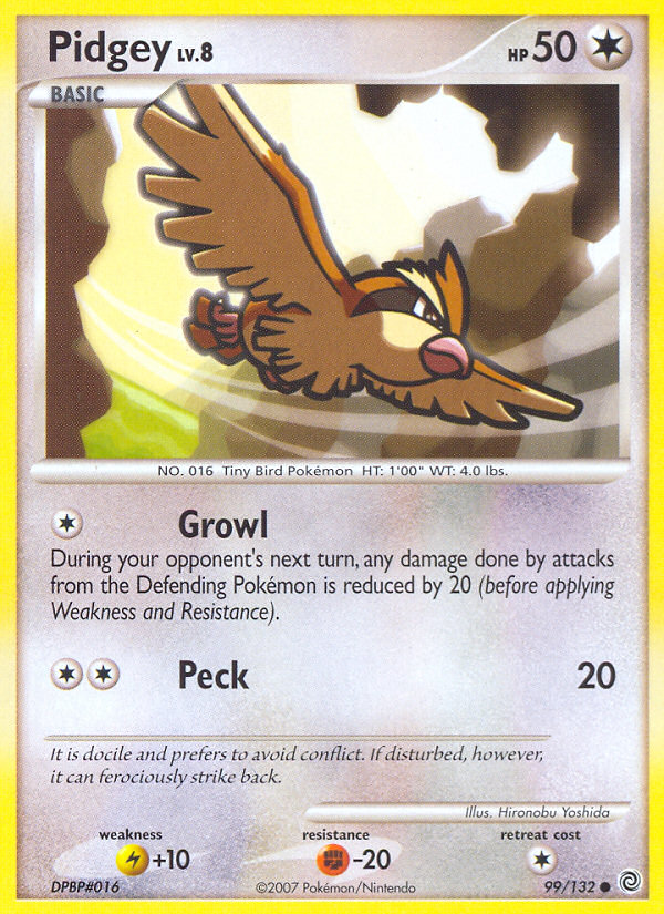 Pidgey (99/132) [Diamond & Pearl: Secret Wonders] | Shuffle n Cut Hobbies & Games