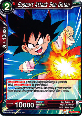 Support Attack Son Goten [BT6-006] | Shuffle n Cut Hobbies & Games