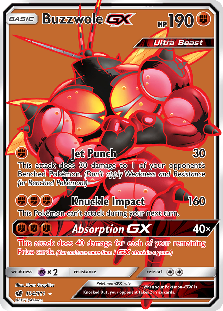 Buzzwole GX (104/111) [Sun & Moon: Crimson Invasion] | Shuffle n Cut Hobbies & Games