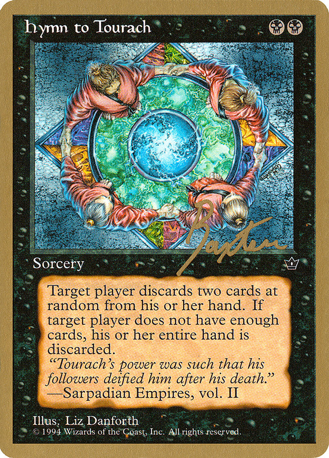 Hymn to Tourach (Circle) (George Baxter) [Pro Tour Collector Set] | Shuffle n Cut Hobbies & Games