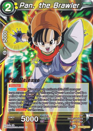 Pan, the Brawler (BT14-100) [Cross Spirits Prerelease Promos] | Shuffle n Cut Hobbies & Games