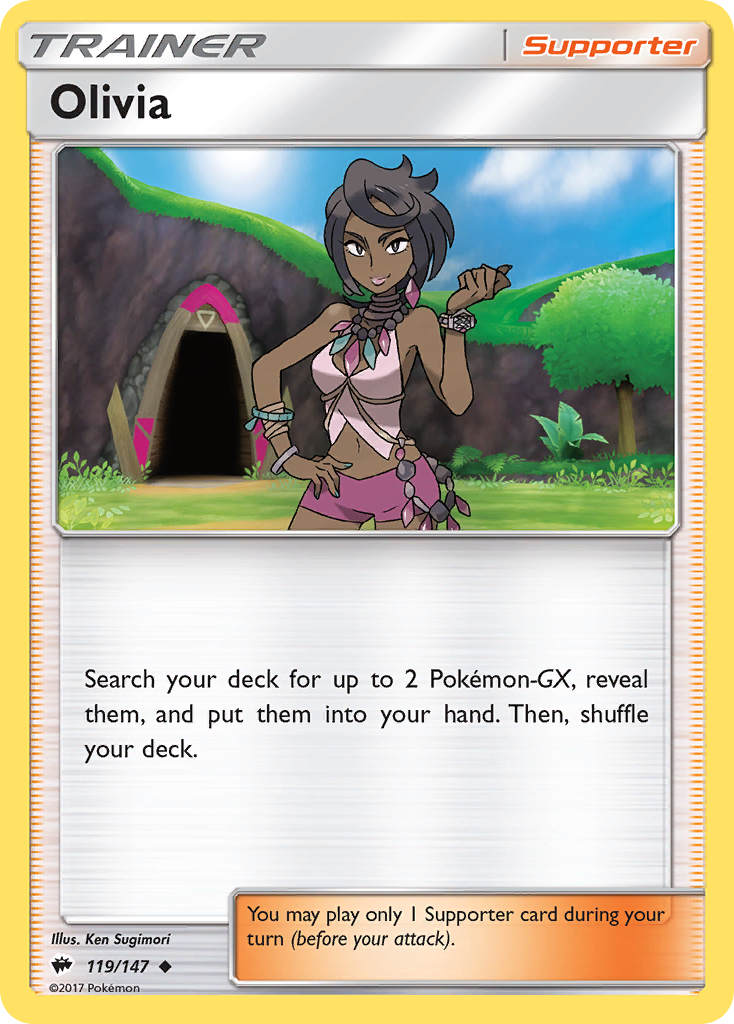 Olivia (119/147) [Sun & Moon: Burning Shadows] | Shuffle n Cut Hobbies & Games