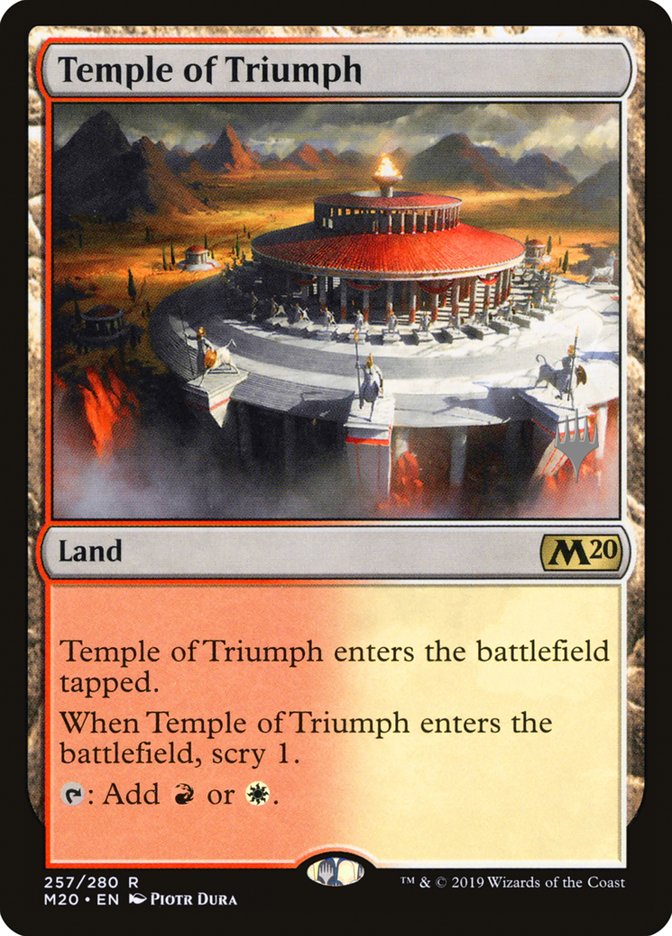 Temple of Triumph (Promo Pack) [Core Set 2020 Promos] | Shuffle n Cut Hobbies & Games