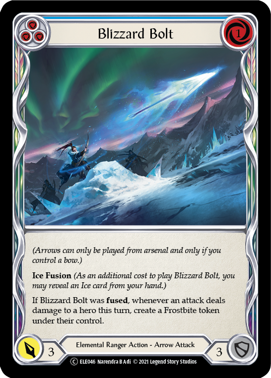 Blizzard Bolt (Blue) [U-ELE046] Unlimited Normal | Shuffle n Cut Hobbies & Games