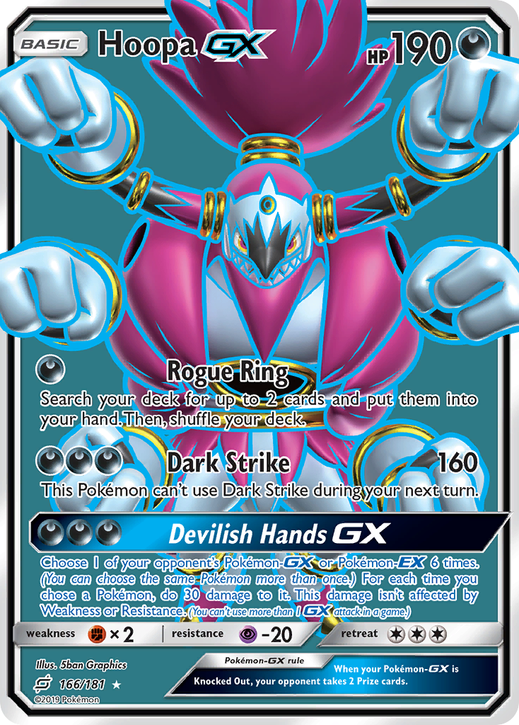 Hoopa GX (166/181) [Sun & Moon: Team Up] | Shuffle n Cut Hobbies & Games