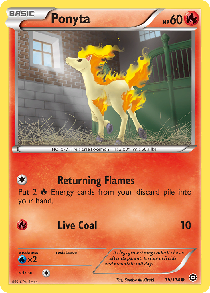 Ponyta (16/114) [XY: Steam Siege] | Shuffle n Cut Hobbies & Games