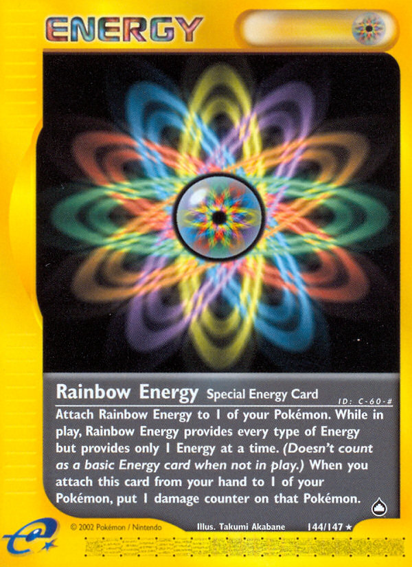 Rainbow Energy (144/147) [Aquapolis] | Shuffle n Cut Hobbies & Games