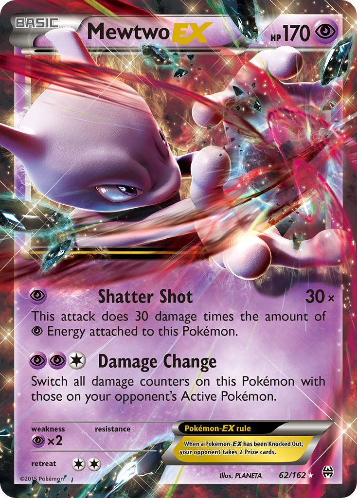 Mewtwo EX (62/162) [XY: BREAKthrough] | Shuffle n Cut Hobbies & Games